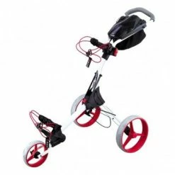 Fairway Golf UK Big Max IQ + 3 Wheel Trolley- White/Red