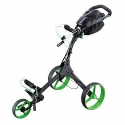 Fairway Golf UK Big Max IQ + 3 Wheel Golf Trolley- Black/Green