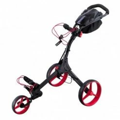 Fairway Golf UK Big Max IQ + 3 Wheel Trolley- Black/Red