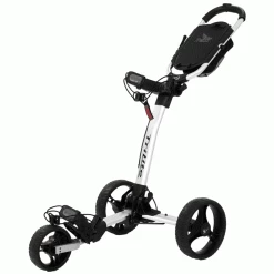 Fairway Golf UK Axglo TriLite 3 Wheel Golf Trolley- White/Black