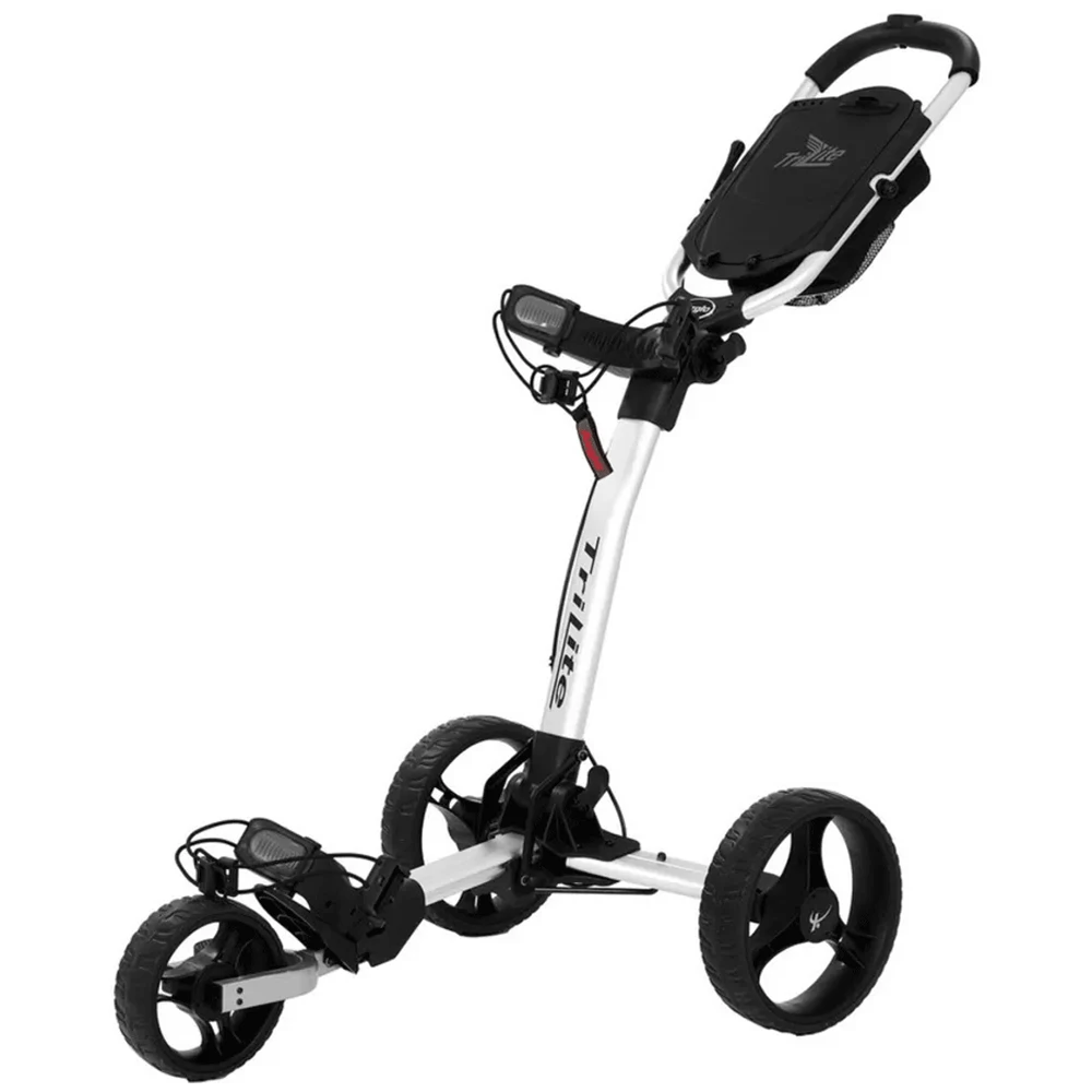 Fairway Golf UK Axglo TriLite 3 Wheel Golf Trolley- White/Black
