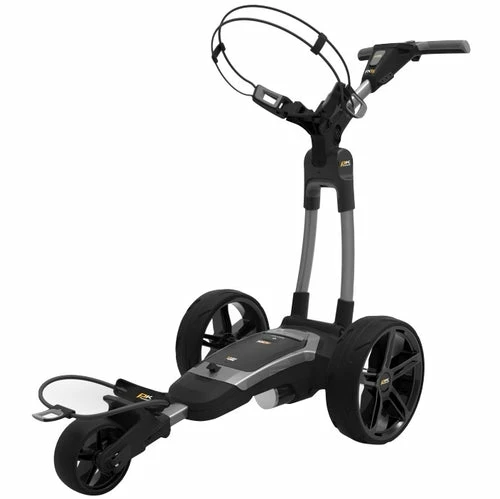 Fairway Golf UK Powakaddy FX5 Electric Trolley 2022 - Gun Metal - 18 Hole/Lithium Battery