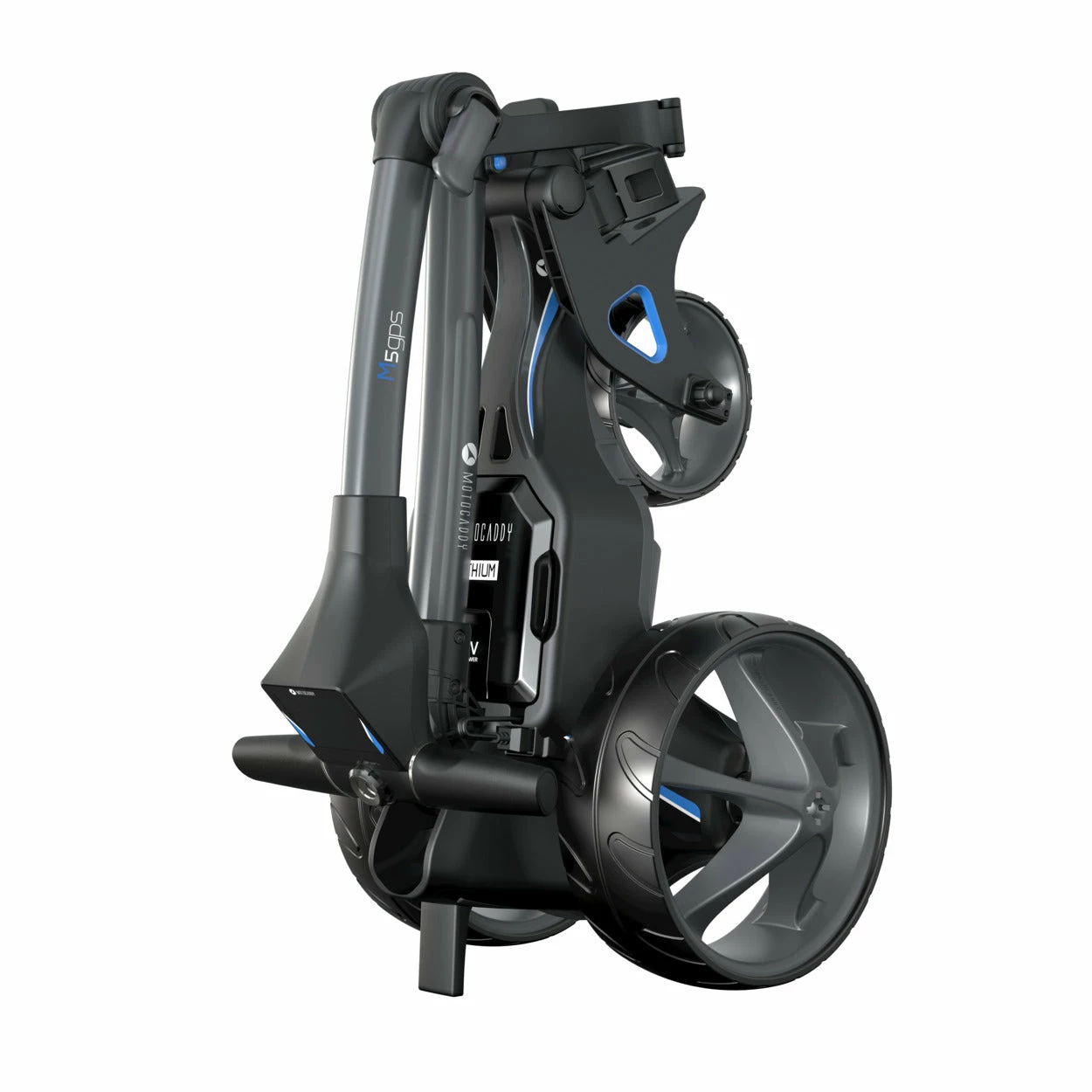 Fairway Golf UK Motocaddy 2021 M5 GPS Standard Lithium Golf Trolley - Black/Blue - Image 4