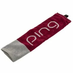 Fairway Golf UK Ping Ladies Trifold Golf Towel - Purple/Grey