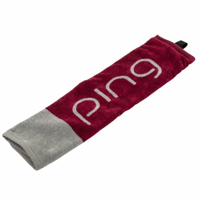 Fairway Golf UK Ping Ladies Trifold Golf Towel - Purple/Grey